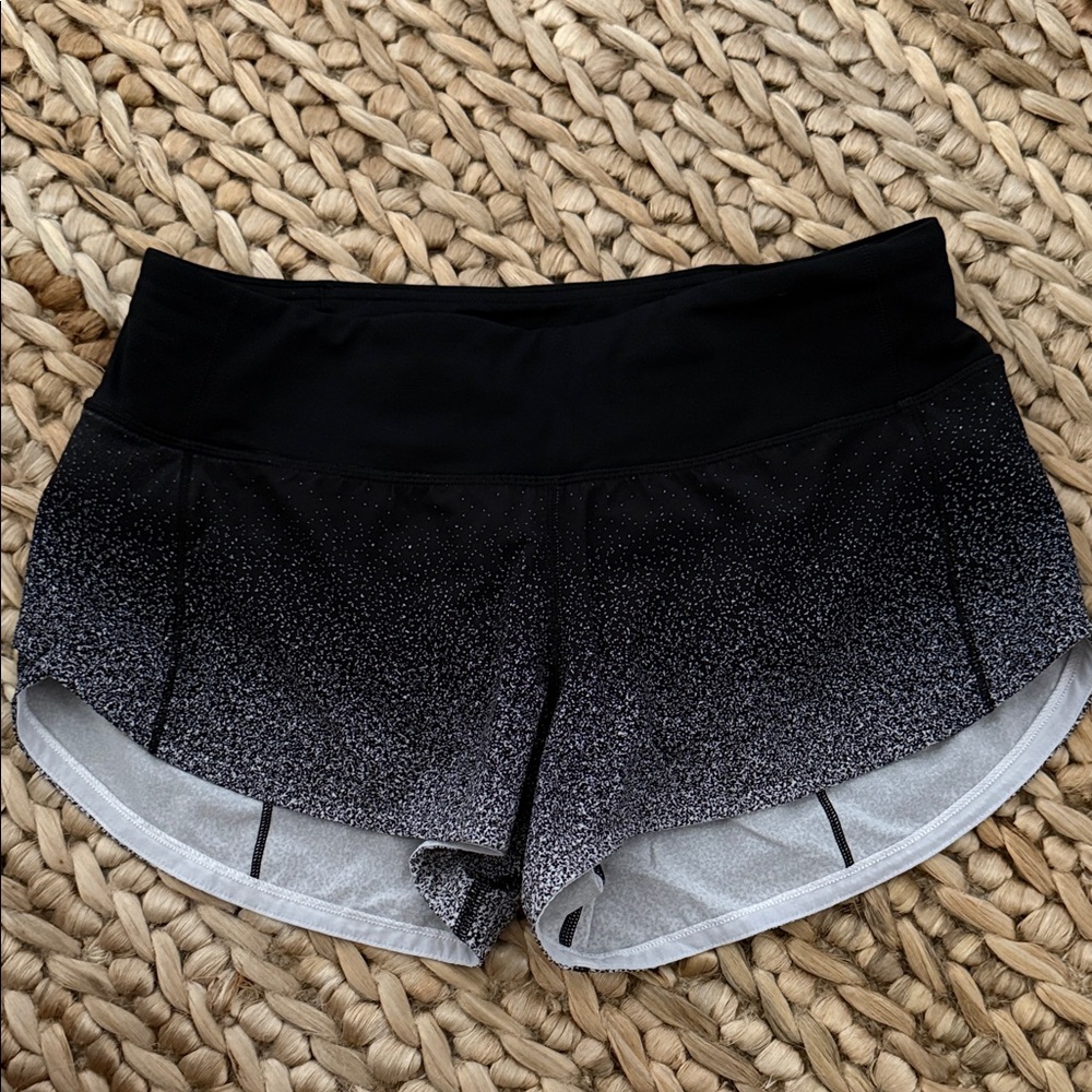 Lululemon black and white shorts
